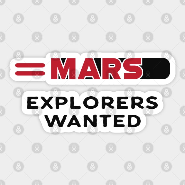 Mars explorers wanter Sticker by KC Happy Shop